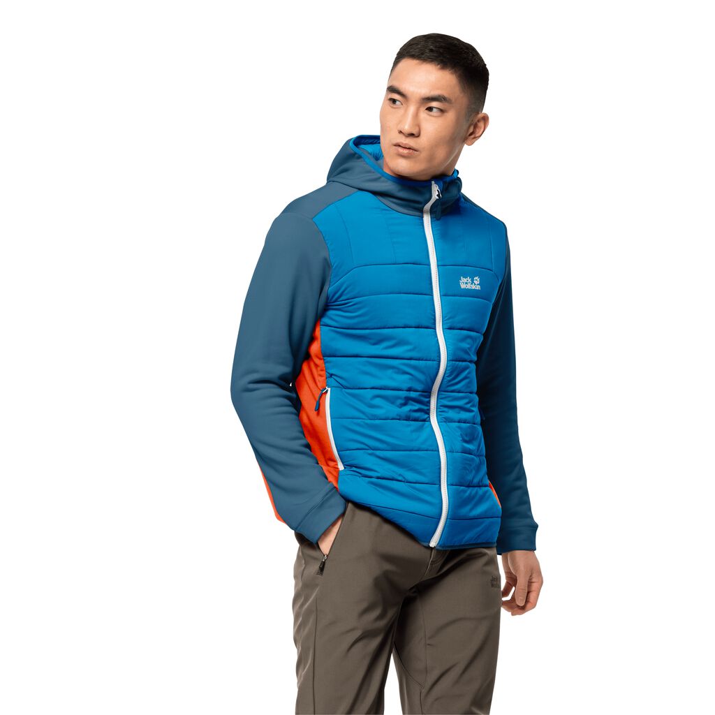 Jack Wolfskin CROSSING PEAK Vestes Homme Bleu Foncé - ROITXJG-76